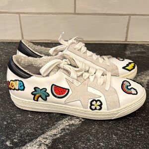 Méliné Designer Embroidered Low-Top Sneakers – Size 36 (US 6) – Made in Italy